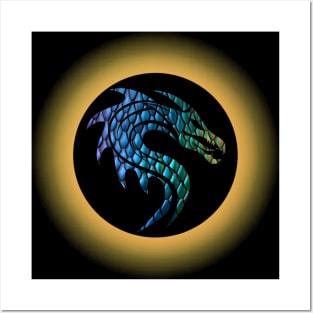 Dragon Eclipse: A Beautiful Blend of Astronomy and Dragons Posters and Art